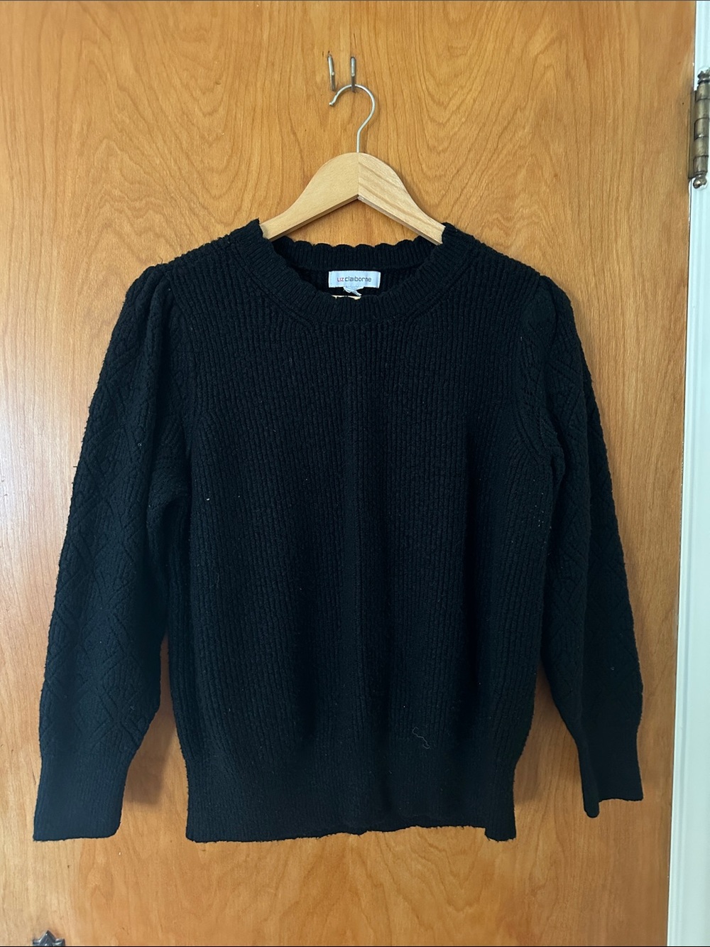 Liz Claiborne Scalloped Sweater